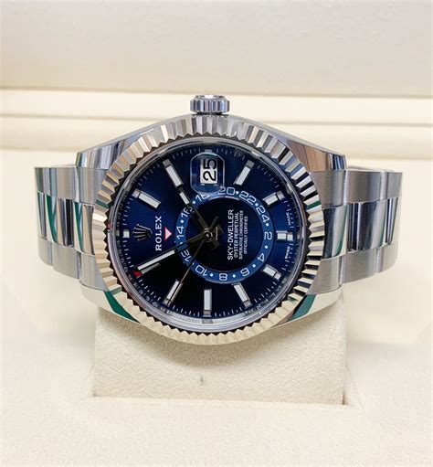 rolex 42mm skydweller blue dial|rolex the new sky dweller.